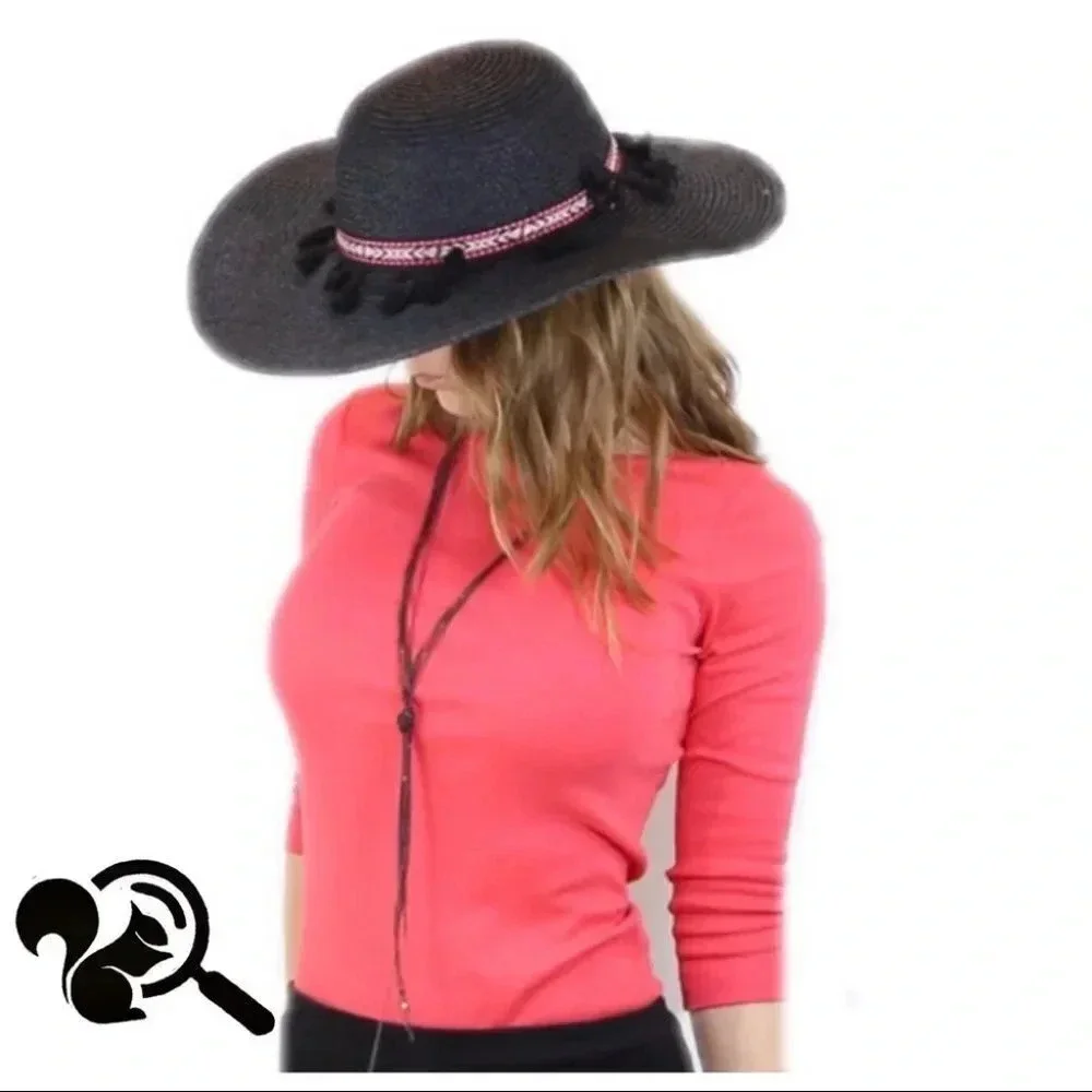 Boho fringe beach hat